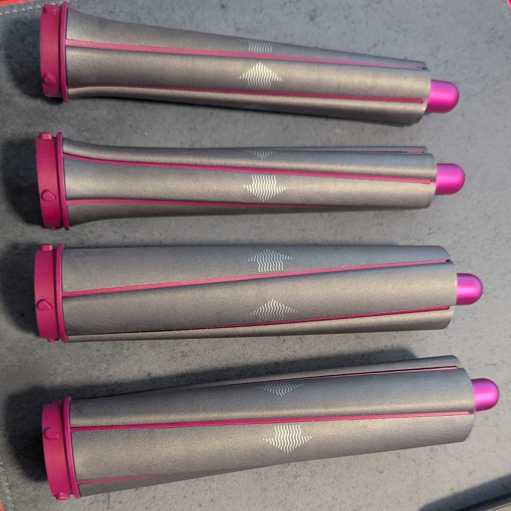 Dyson Hair Tool Attachments - Pink and Gray